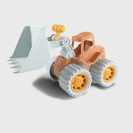 Détails des roues et de la cabine du bulldozer en plastique