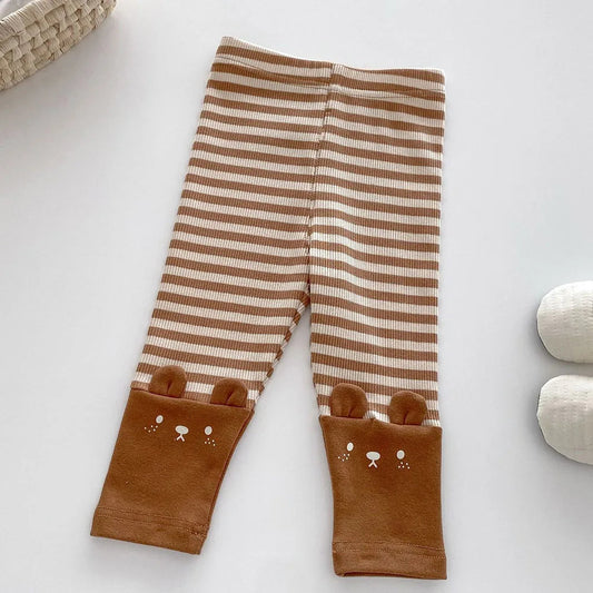 Leggings bébé en coton élastique, parfaits pour le jeu quotidien