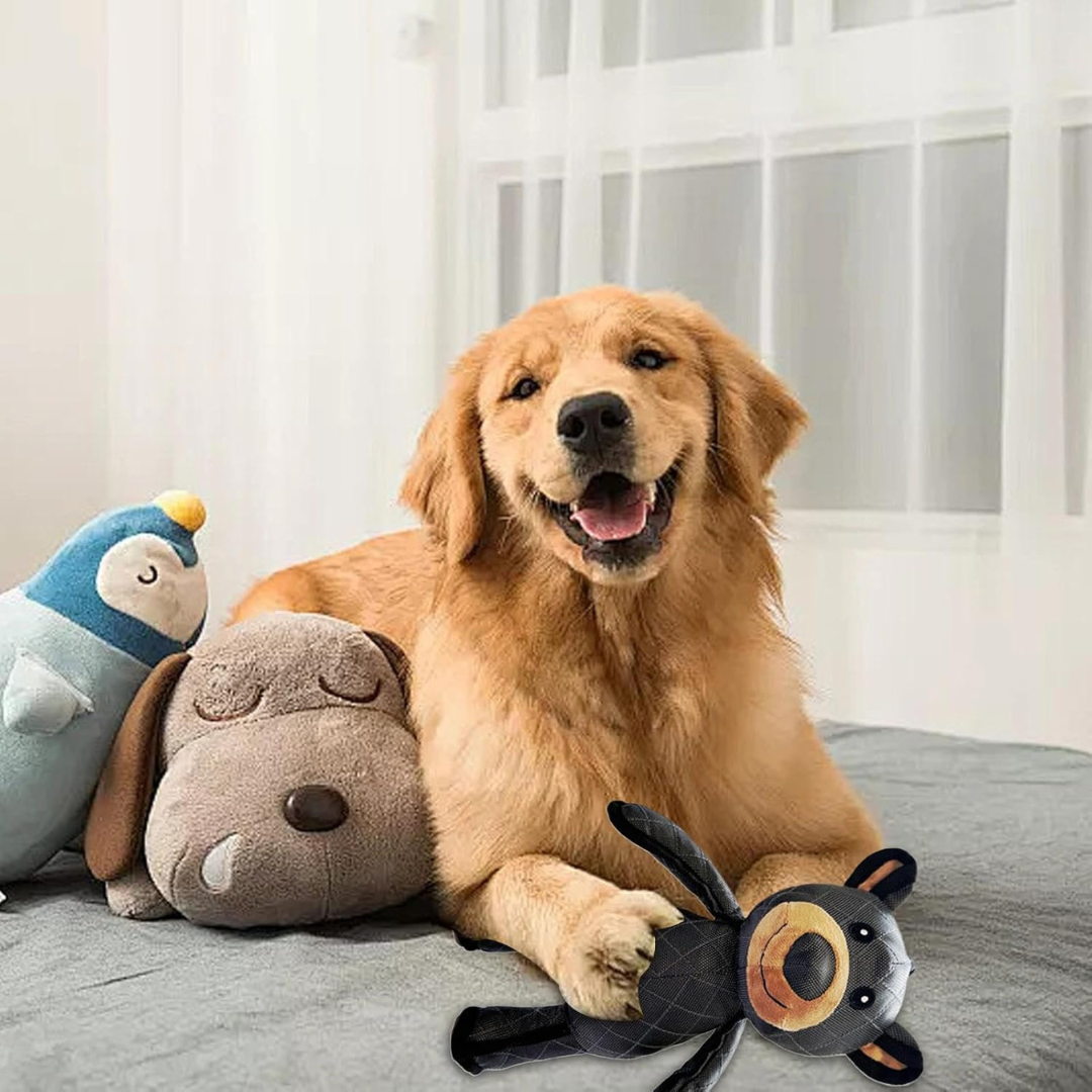 Jouet à mâcher en tissu synthétique renforcé pour chien