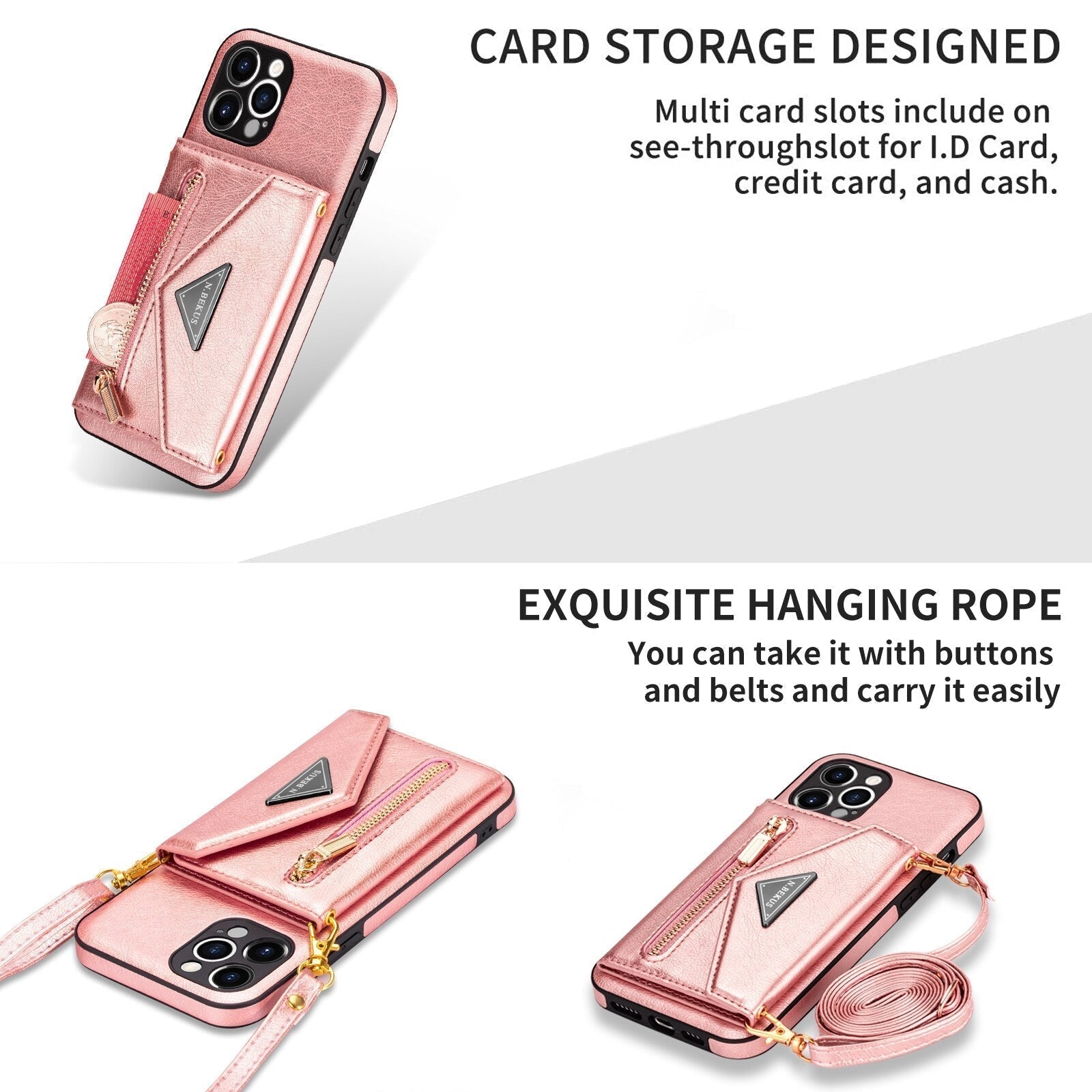 Zoom sur le slot pour cartes de l'étui iPhone 13