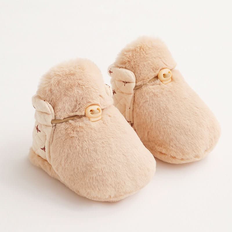 Chaussons bébé avec semelle souple pour premiers pas