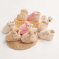 Chaussons bébé avec semelle légère et texture antidérapante