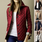 Manteau matelassé léger pour femme avec boutons, vue de face