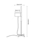 Lampadaire allumé diffusant une lumière douce
