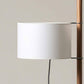 Base en bois stable du lampadaire design