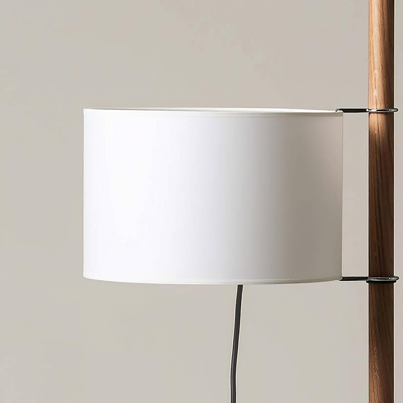 Base en bois stable du lampadaire design