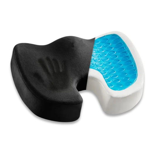 Vue de dessus du coussin de siège orthopédique ergonomique