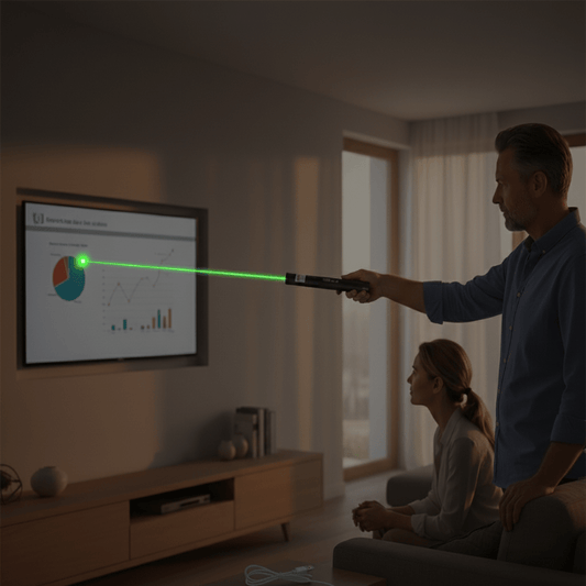 Pointeur laser avec faisceau violet et design robuste