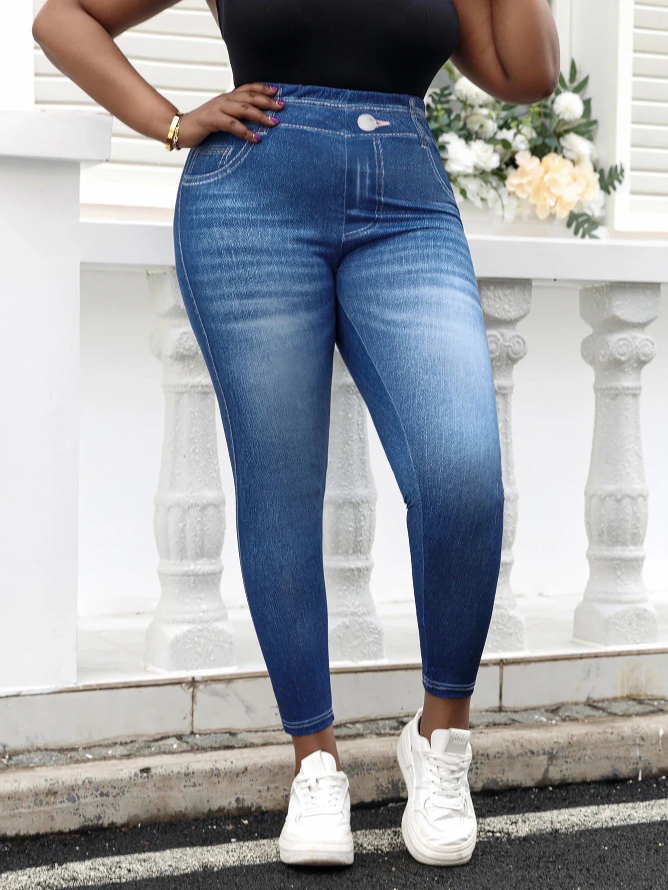 Jeggings élégants et confortables pour un usage quotidien, coupe ajustée
