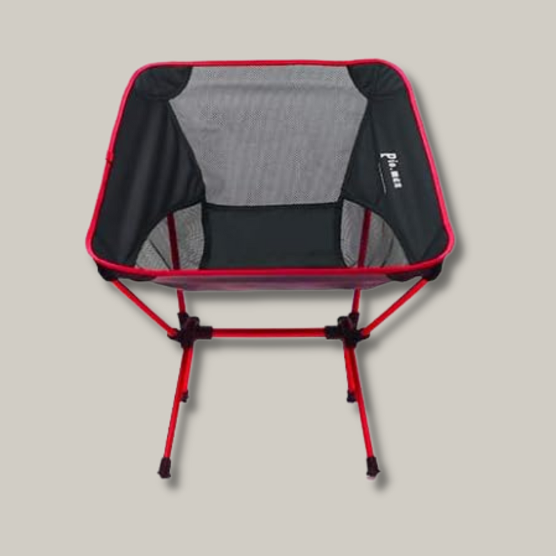 Vue latérale de la chaise montrant le soutien ergonomique