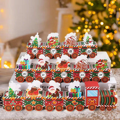 Calendrier de l'Avent en carton solide pour surprises