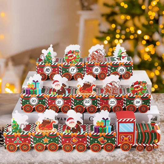 Calendrier de l'Avent en carton solide pour surprises