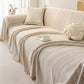 Housse de canapé en chenille avec motif chevron