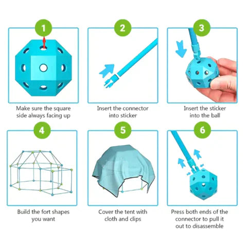 Jeu collaboratif entre enfants utilisant un kit de construction