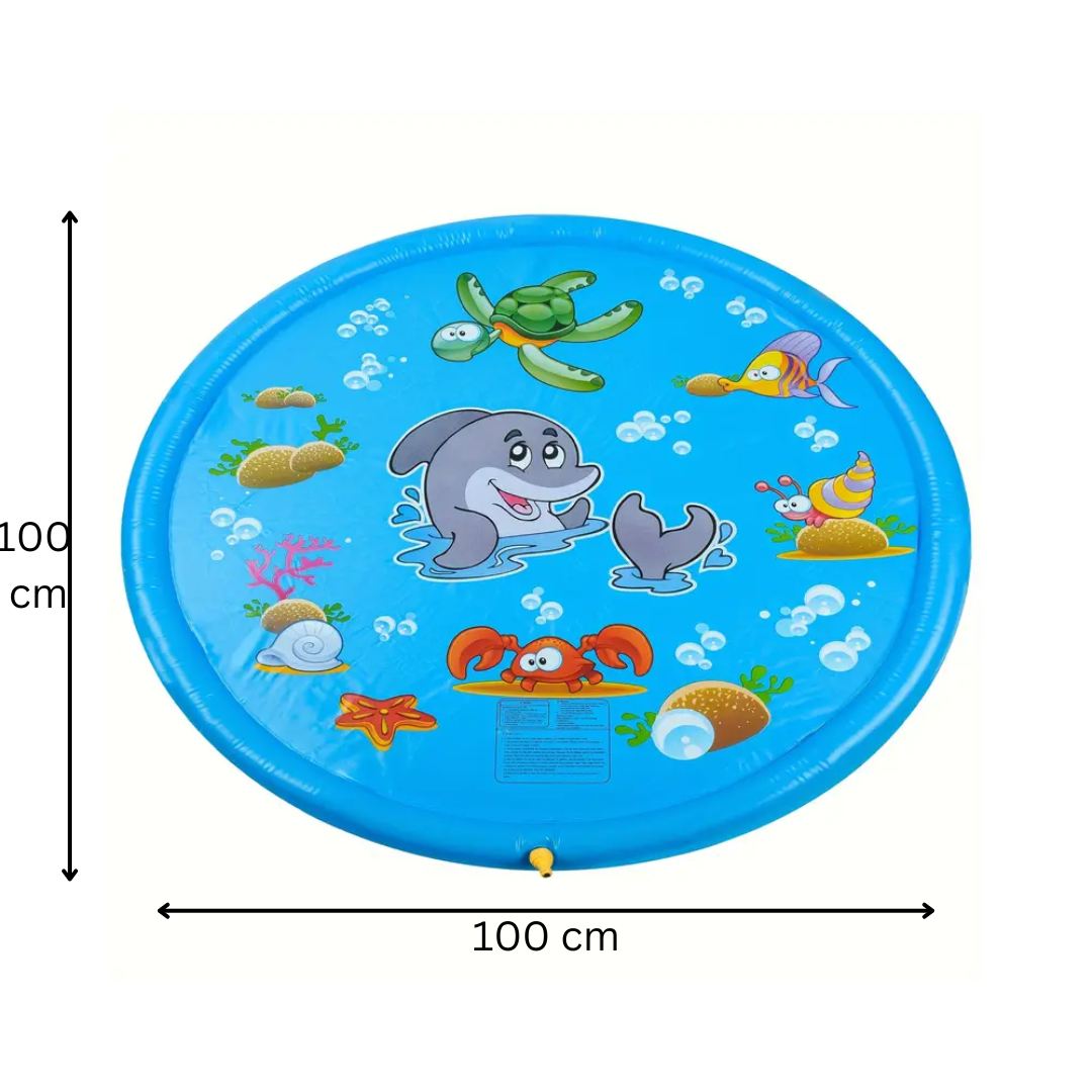 Tapis aquatique en PVC avec enfants s'amusant