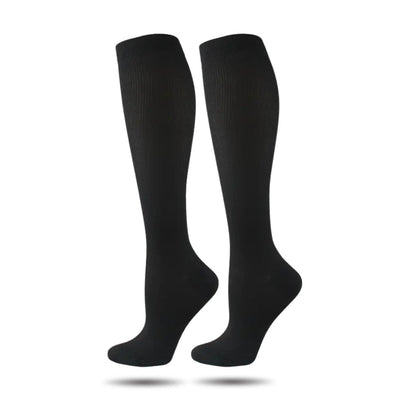 Chaussettes de compression noires, vue de face