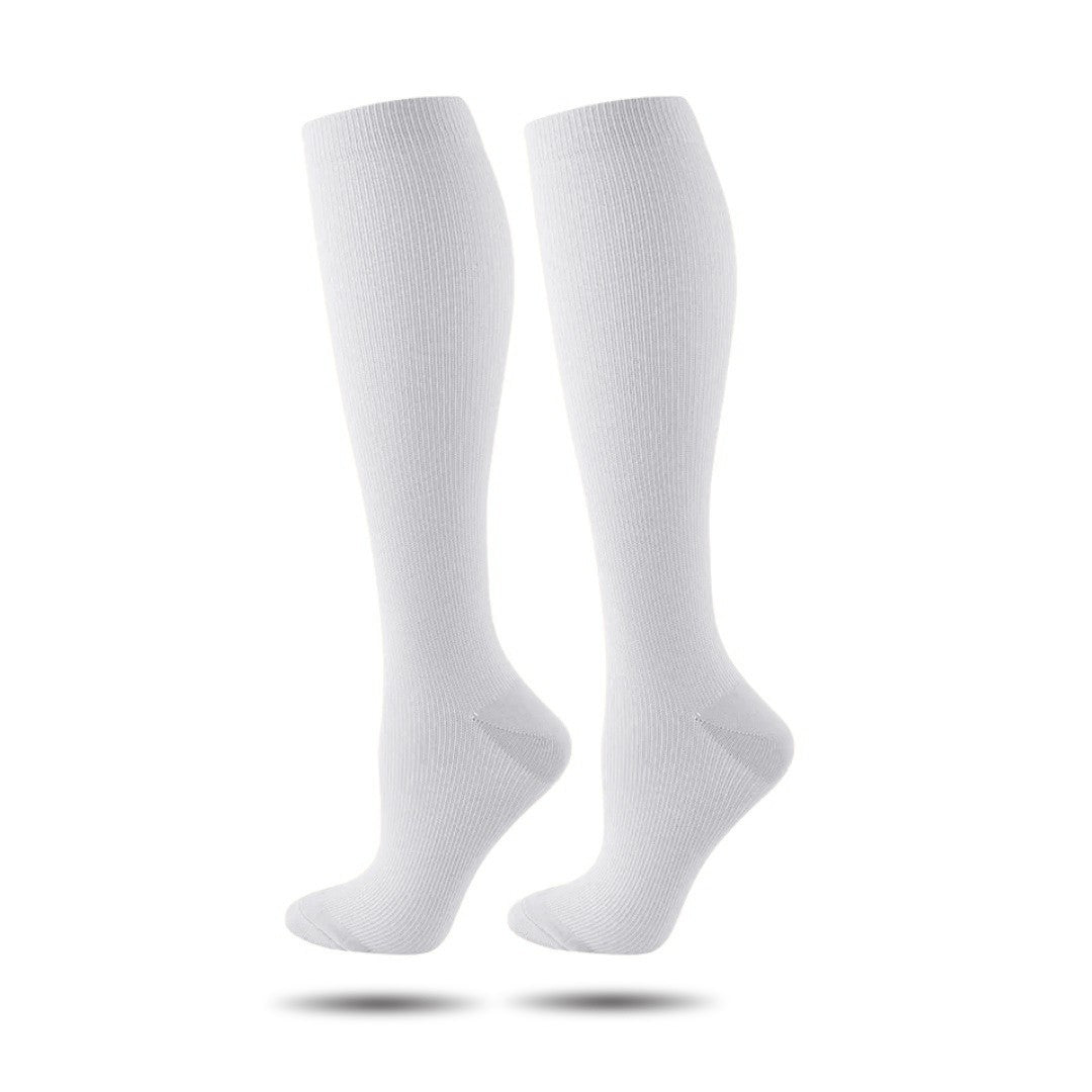 Détail du talon renforcé des chaussettes grises