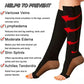 Chaussettes de compression avec fermeture éclair et orteil ouvert