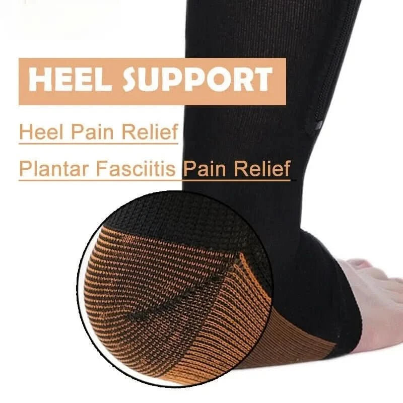 Chaussettes de compression enroulées, prêtes à l'emploi