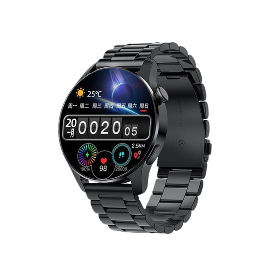 Montre intelligente affichant des statistiques de fitness