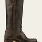 Bottes en PU avec patine unique et silhouette élégante