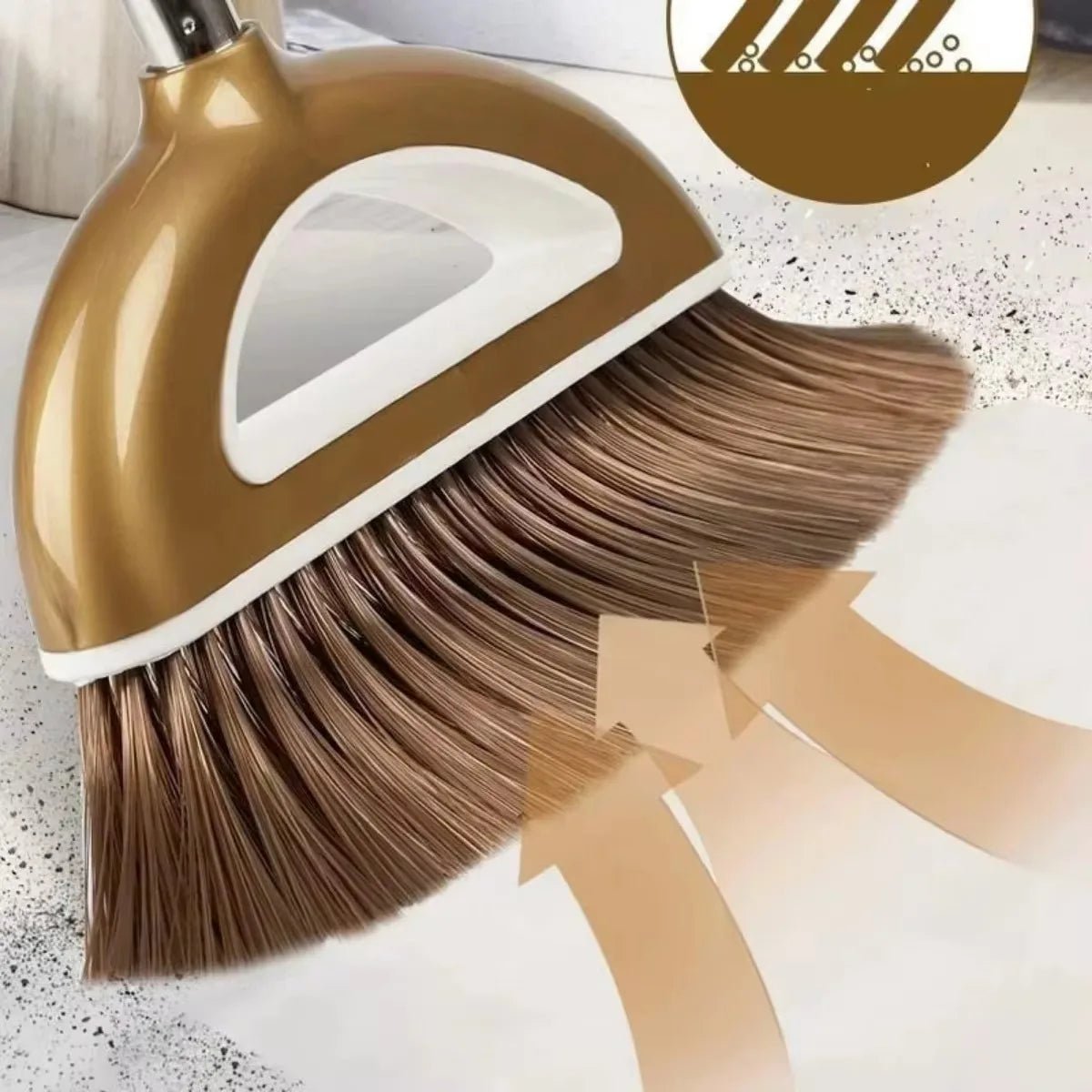 Détail du mécanisme de verrouillage de la pelle à poussière