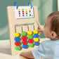 Ensemble de pièces en bois colorées pour tri cognitif