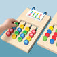 Vue rapprochée de pièces en bois multicolores empilées