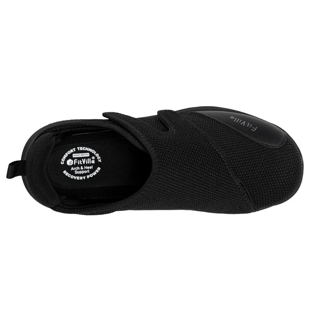 Détail de la maille respirante sur chaussures orthopédiques
