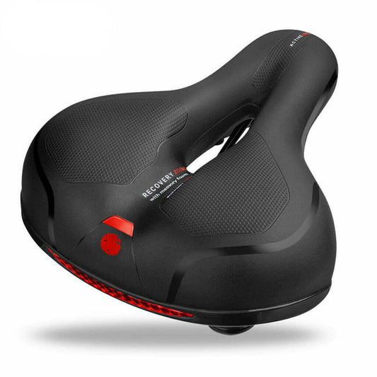 Selle de vélo en position, montrant sa compatibilité universelle