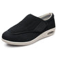 Vue latérale de chaussures pour pieds enflés avec laçage ajustable