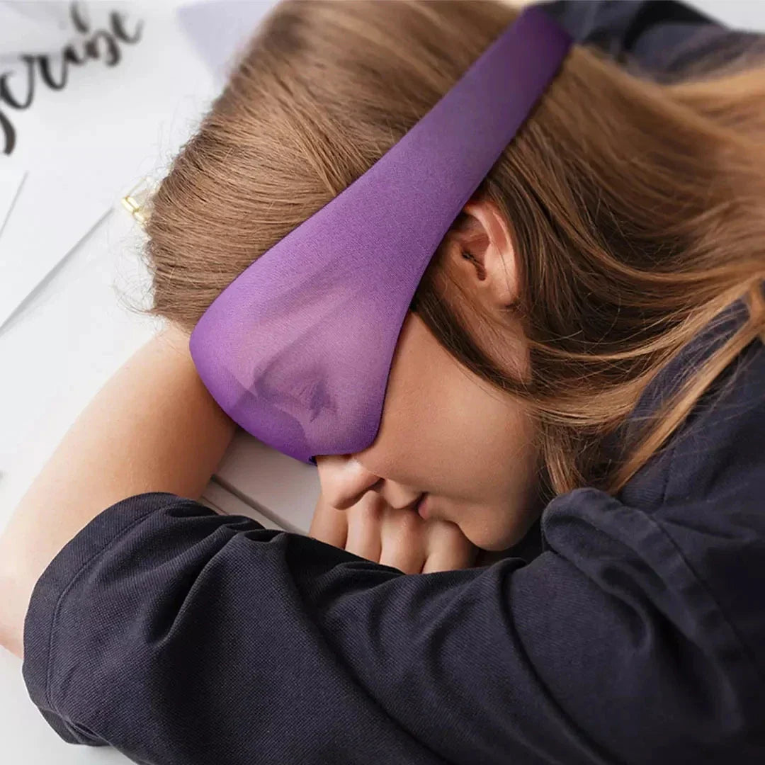 Masque de sommeil avec fonction de massage des yeux apaisante