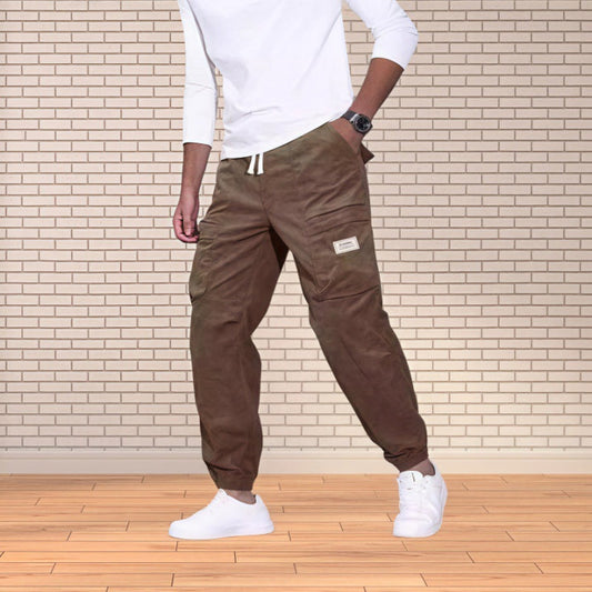 Pantalon en velours côtelé homme, style décontracté