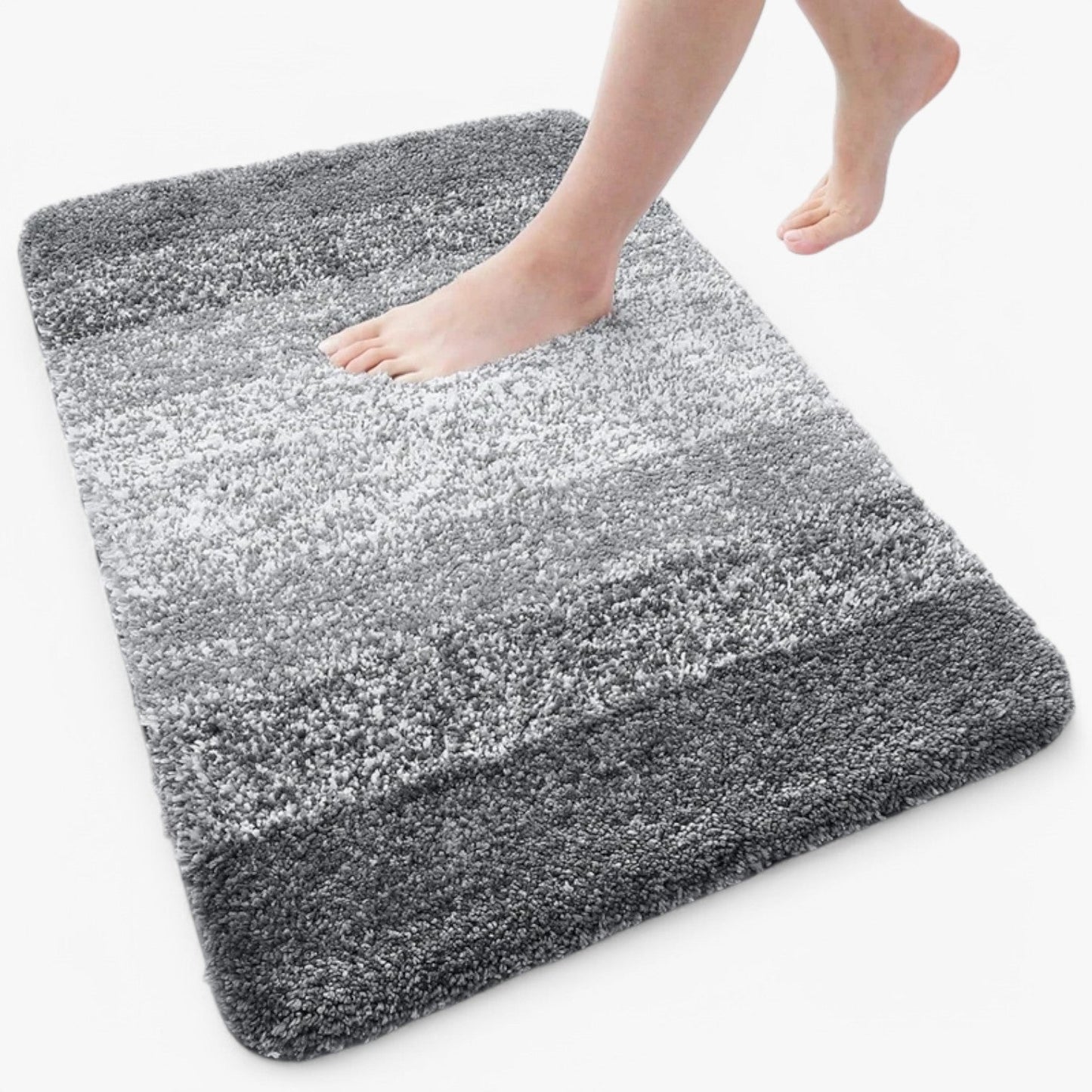 Tapis noir antidérapant, idéal pour zones humides