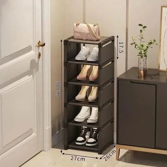 Étagère en acier et tissu non tissé, vue latérale