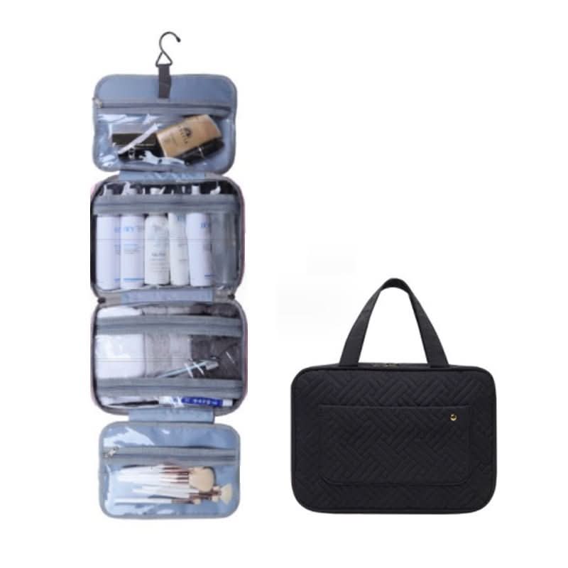 Organisateur avec produits de soin de la peau rangés