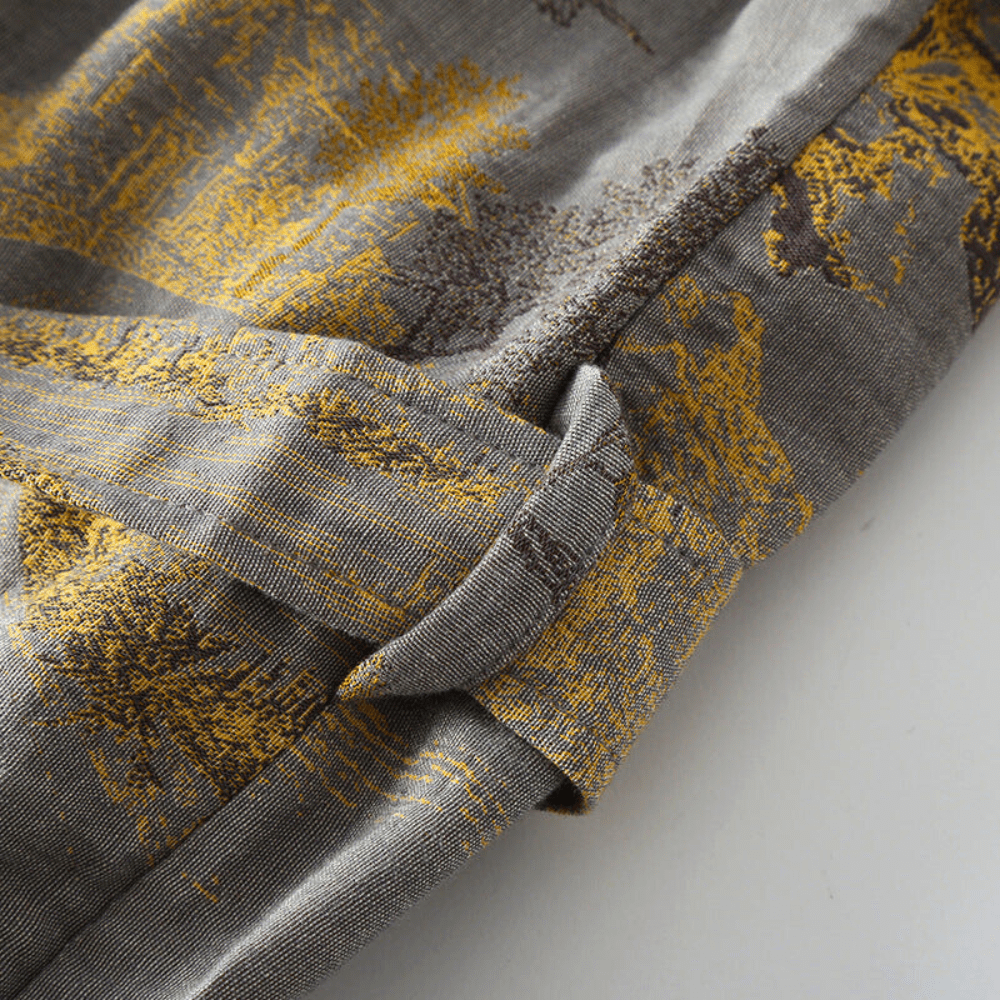 Vue de dos du kimono de bain ample et unisexe