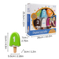 Jeu de crème glacée avec chiffres colorés et gobelets assortis