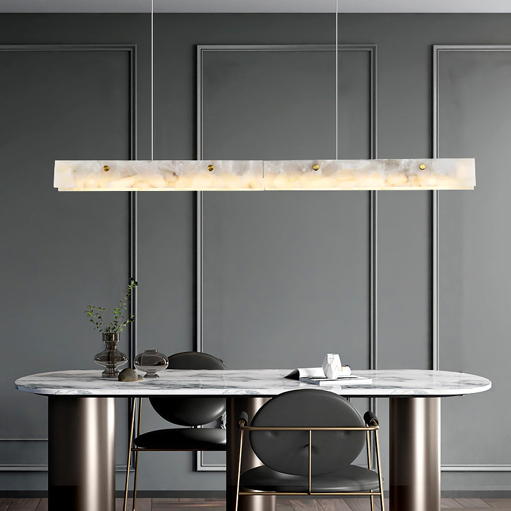 Lampe suspendue LED moderne dans un intérieur épuré