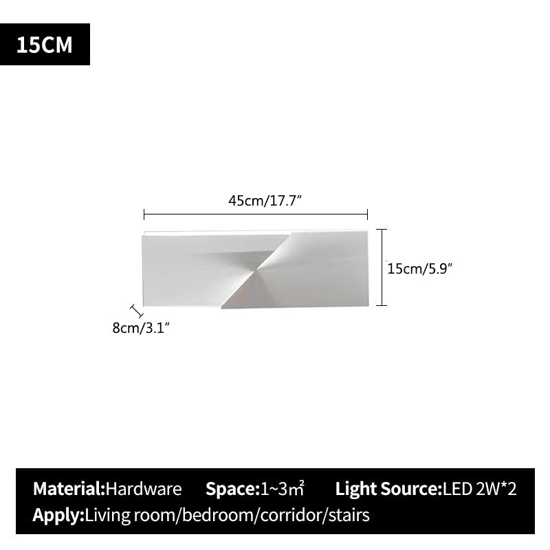 Éclairage mural LED diffusant une lumière douce et indirecte