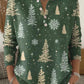 Pull de Noël femme avec imprimé arbres et flocons