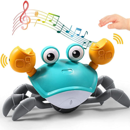 Crabe jouet en plastique coloré, prêt pour le jeu actif