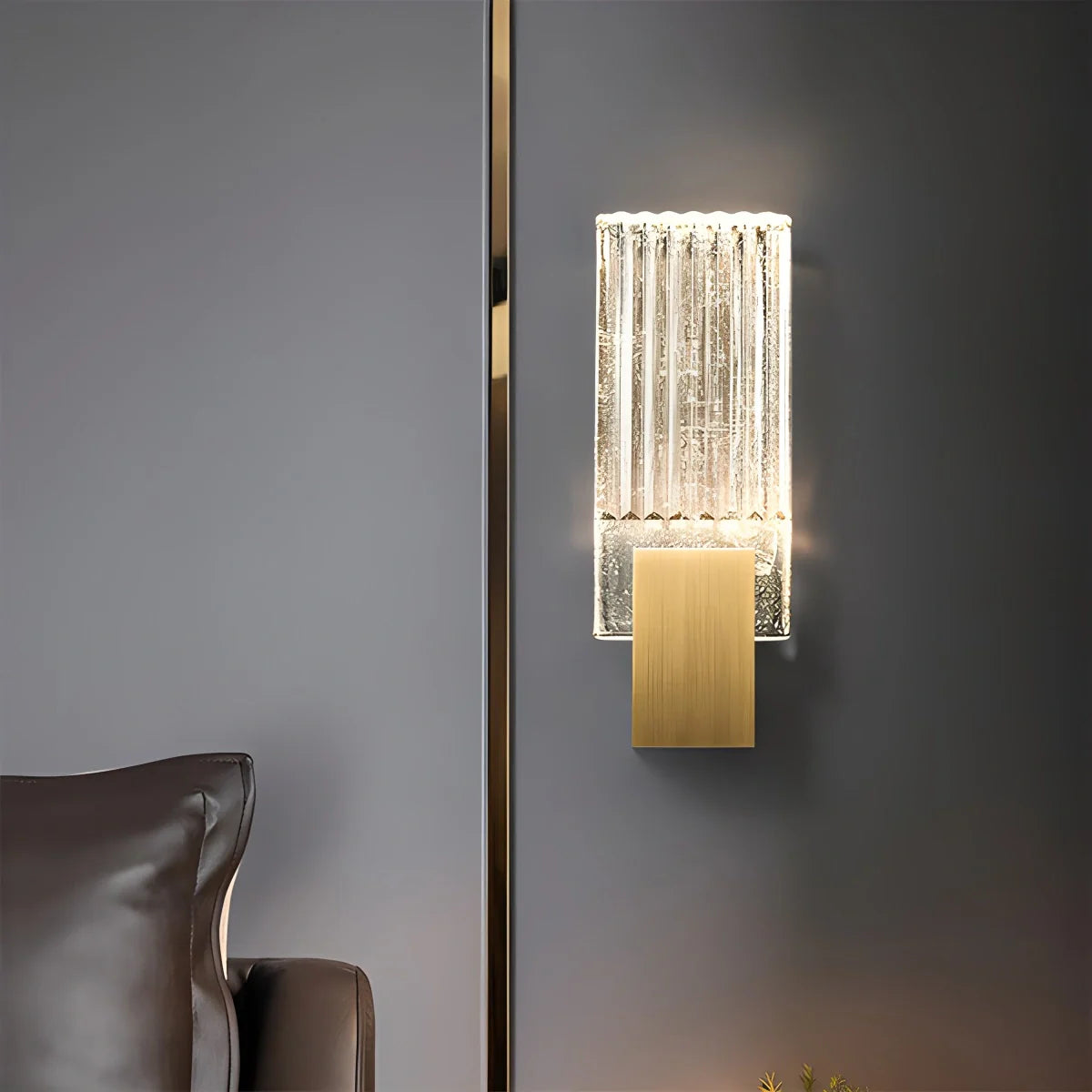Éclairage LED économe en énergie sur applique murale