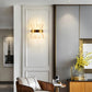 Applique murale en métal et cristal pour salon moderne