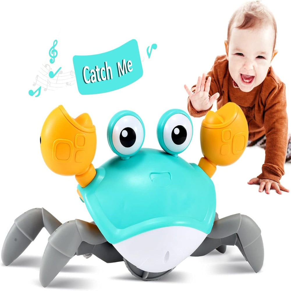 Jouet crabe interactif avec lumières LED allumées
