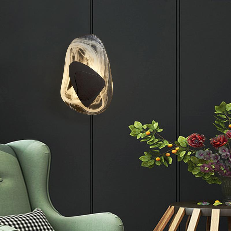 Applique murale en cristal, lumière douce et chaleureuse