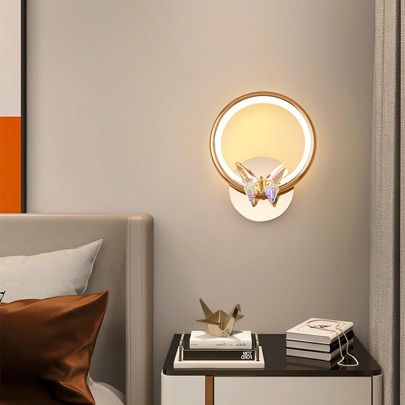 Éclairage LED intégré sur l'applique murale design