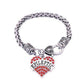 Vue latérale du bracelet en cristal pour épilepsie