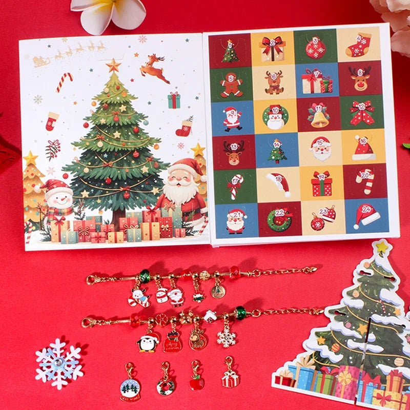 Gros plan sur les perles festives du bracelet