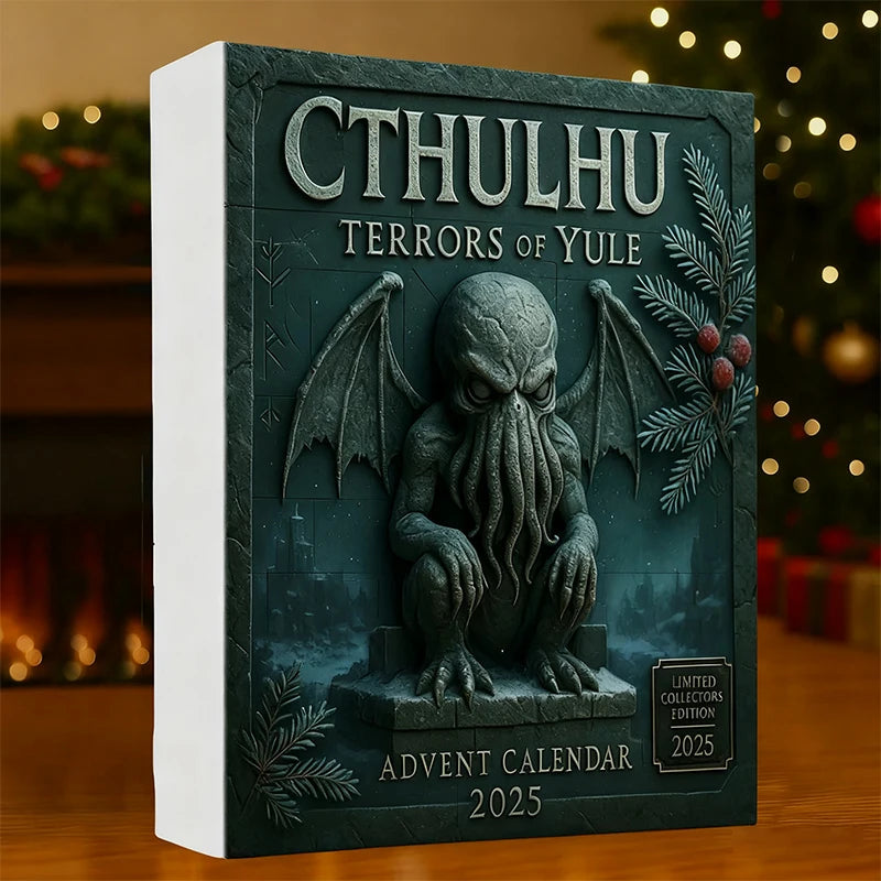 Gros plan sur un ornement Cthulhu en acrylique pour Halloween